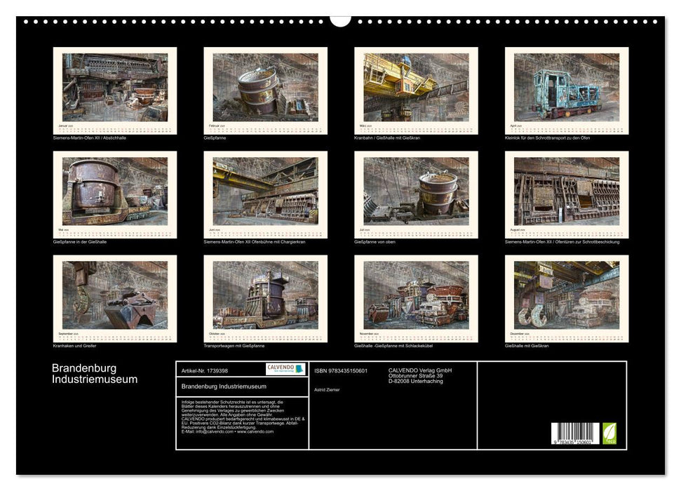 Brandenburg Industriemuseum (CALVENDO Wandkalender 2025)