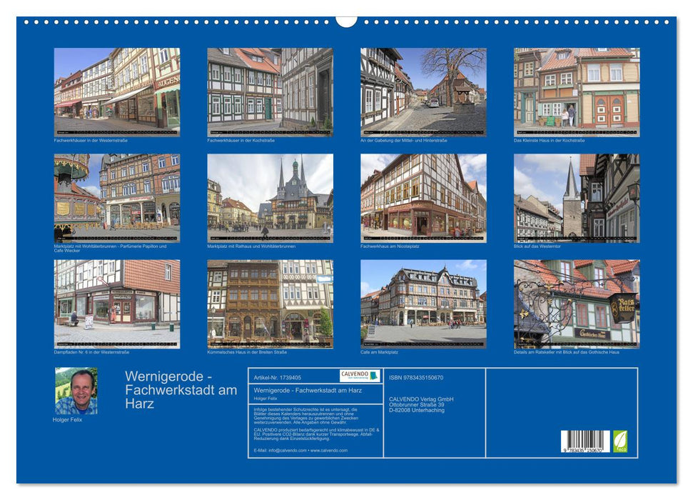 Wernigerode - Fachwerkstadt am Harz (CALVENDO Wandkalender 2025)