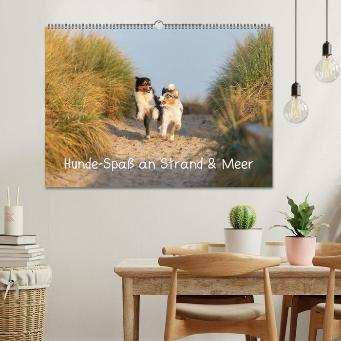 Hunde-Spaß an Strand & Meer (CALVENDO Wandkalender 2025)