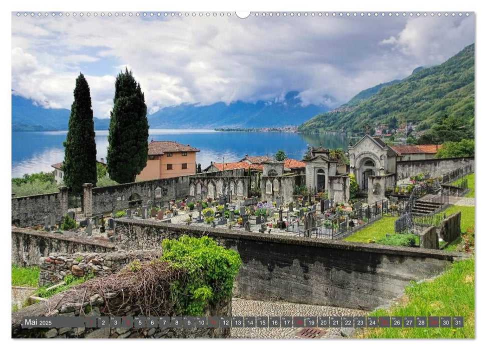 Lago di Como - Italienisches Flair in den Alpen (CALVENDO Premium Wandkalender 2025)