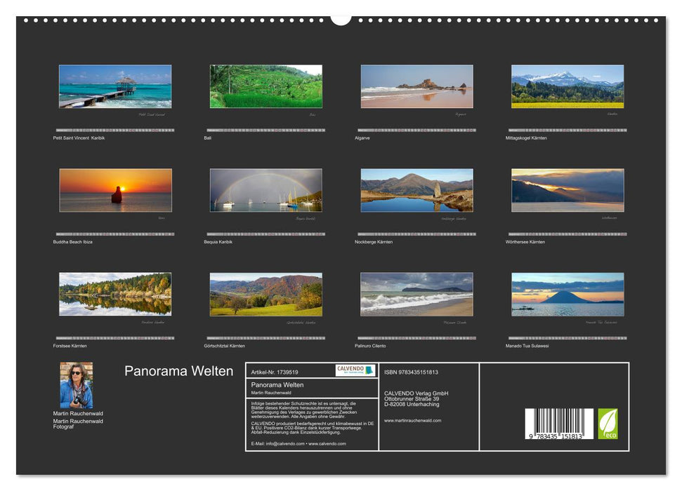 Panorama Welten (CALVENDO Premium Wandkalender 2025)