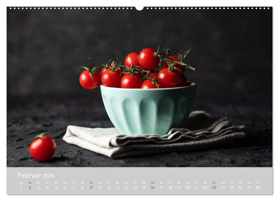 authentic FOOD art Obst und Gemüse (CALVENDO Premium Wandkalender 2025)