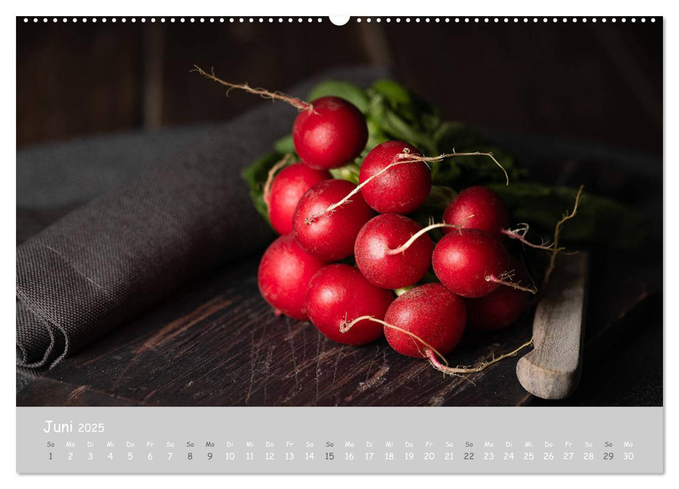 authentic FOOD art Obst und Gemüse (CALVENDO Premium Wandkalender 2025)