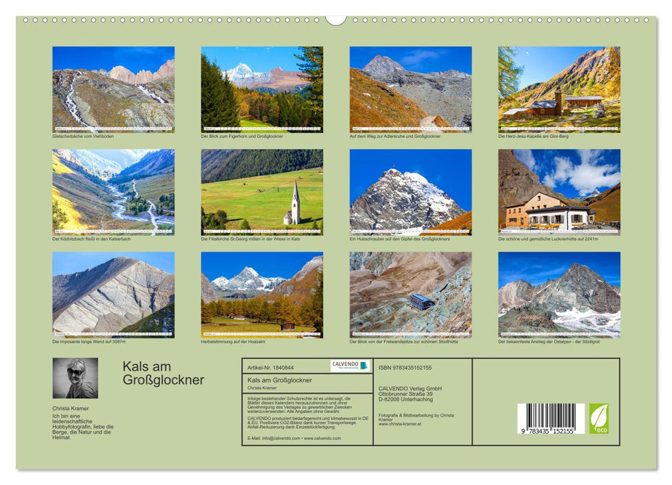 Kals am Großglockner (CALVENDO Premium Wandkalender 2025)