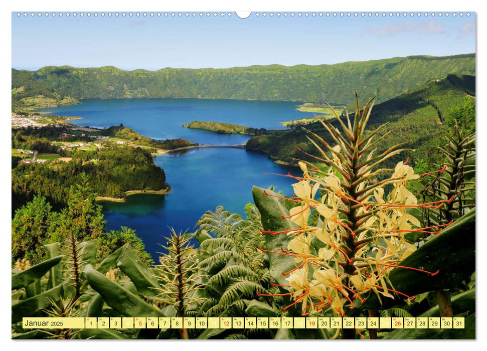 São Miguel Ein Hoch auf die Azoren (CALVENDO Premium Wandkalender 2025)