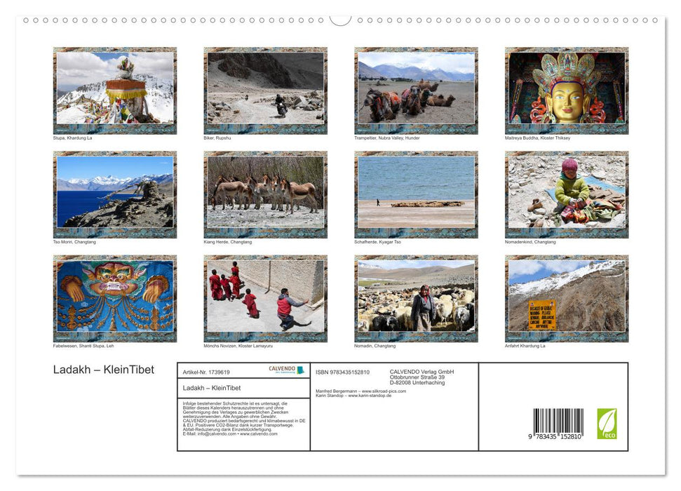 Ladakh – KleinTibet (CALVENDO Premium Wandkalender 2025)