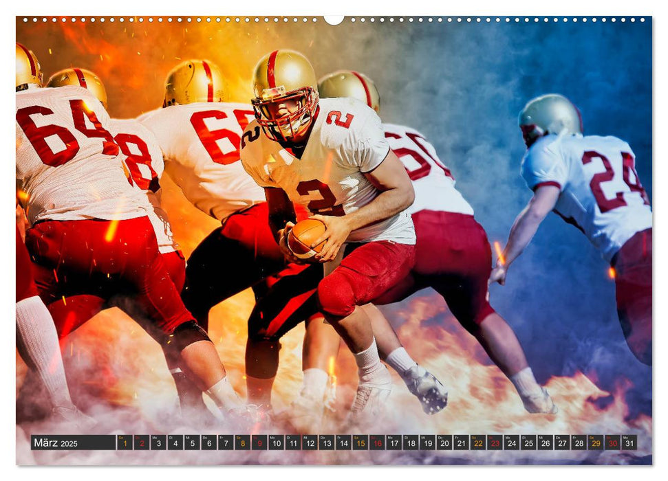 Faszination American Football (CALVENDO Premium Wandkalender 2025)