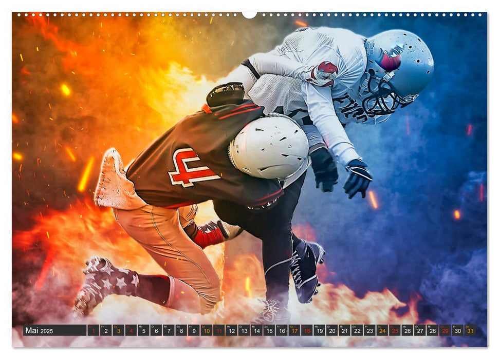 Faszination American Football (CALVENDO Premium Wandkalender 2025)