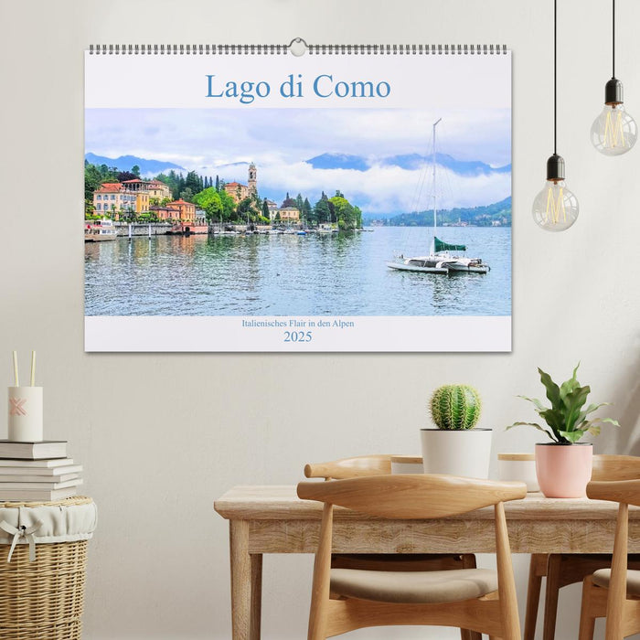 Lago di Como - Italienisches Flair in den Alpen (CALVENDO Wandkalender 2025)