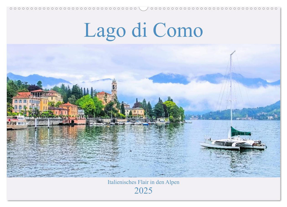 Lago di Como - Italienisches Flair in den Alpen (CALVENDO Wandkalender 2025)