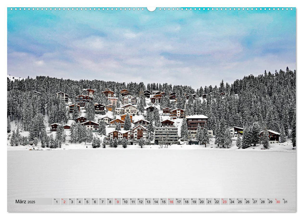 AROSA im Schnee (CALVENDO Premium Wandkalender 2025)