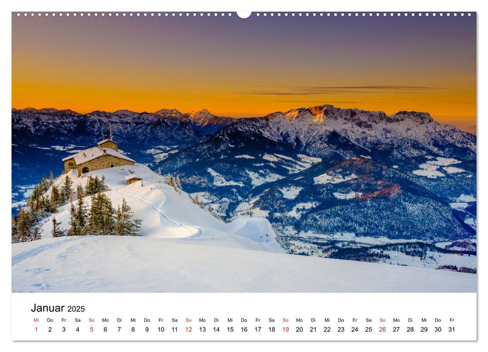 Berchtesgadener Berge im Licht (CALVENDO Premium Wandkalender 2025)