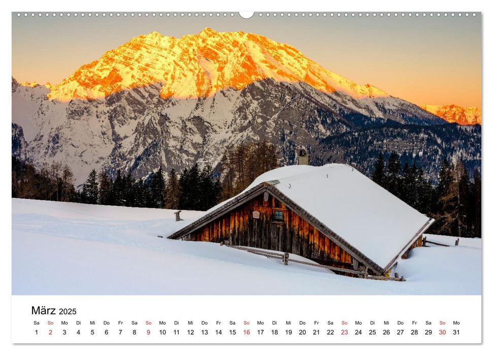 Berchtesgadener Berge im Licht (CALVENDO Premium Wandkalender 2025)