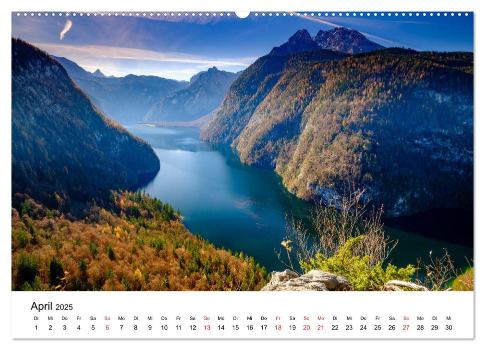 Berchtesgadener Berge im Licht (CALVENDO Premium Wandkalender 2025)