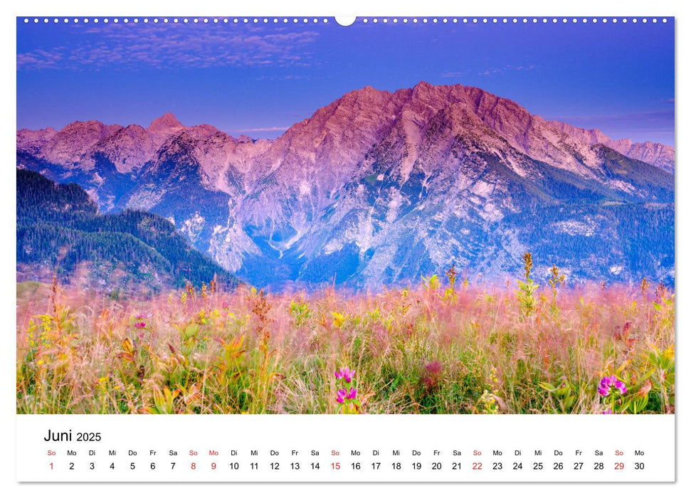 Berchtesgadener Berge im Licht (CALVENDO Premium Wandkalender 2025)