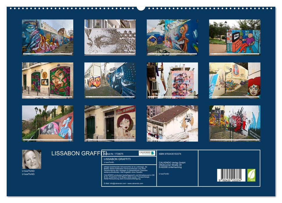 LISSABON GRAFFITI (CALVENDO Premium Wandkalender 2025)