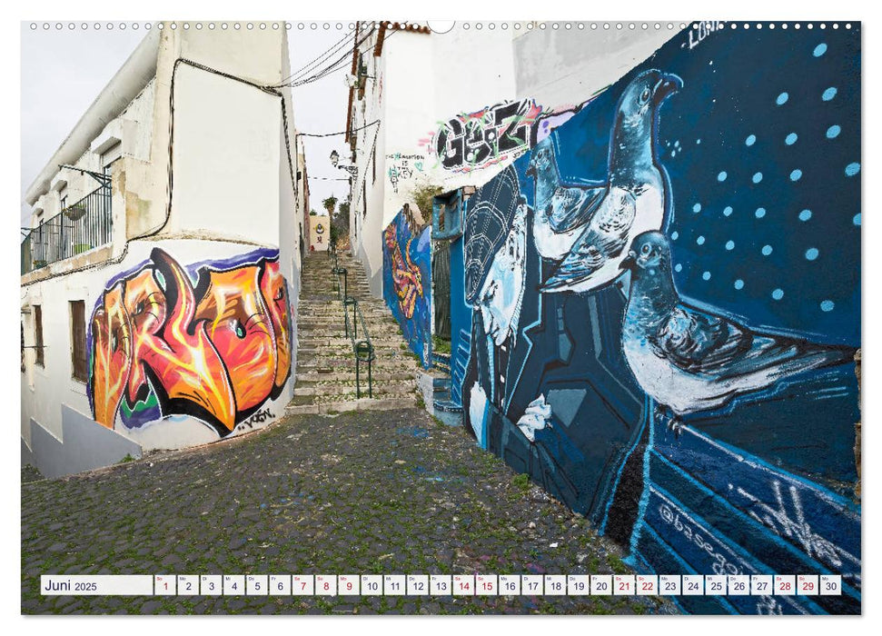 LISSABON GRAFFITI (CALVENDO Premium Wandkalender 2025)