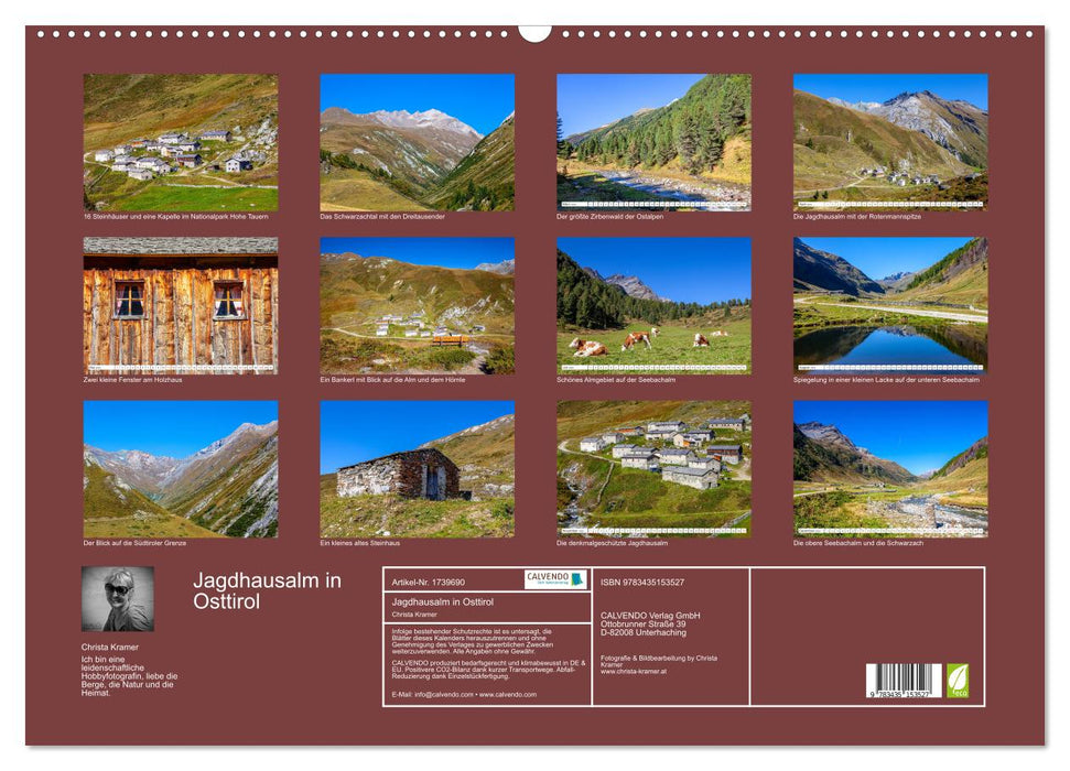 Jagdhausalm in Osttirol (CALVENDO Wandkalender 2025)