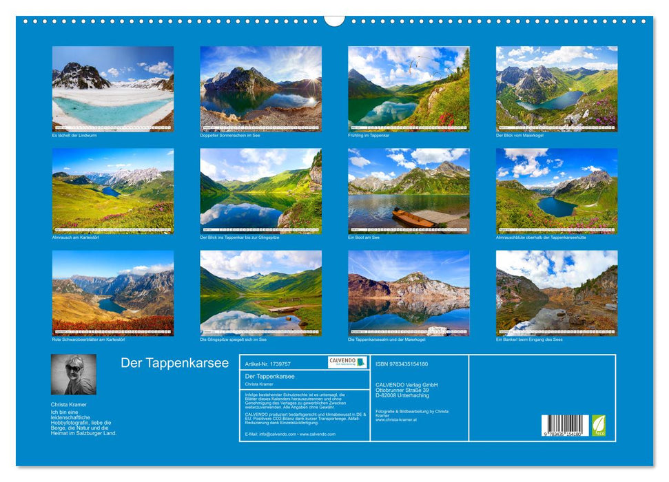 Der Tappenkarsee (CALVENDO Wandkalender 2025)