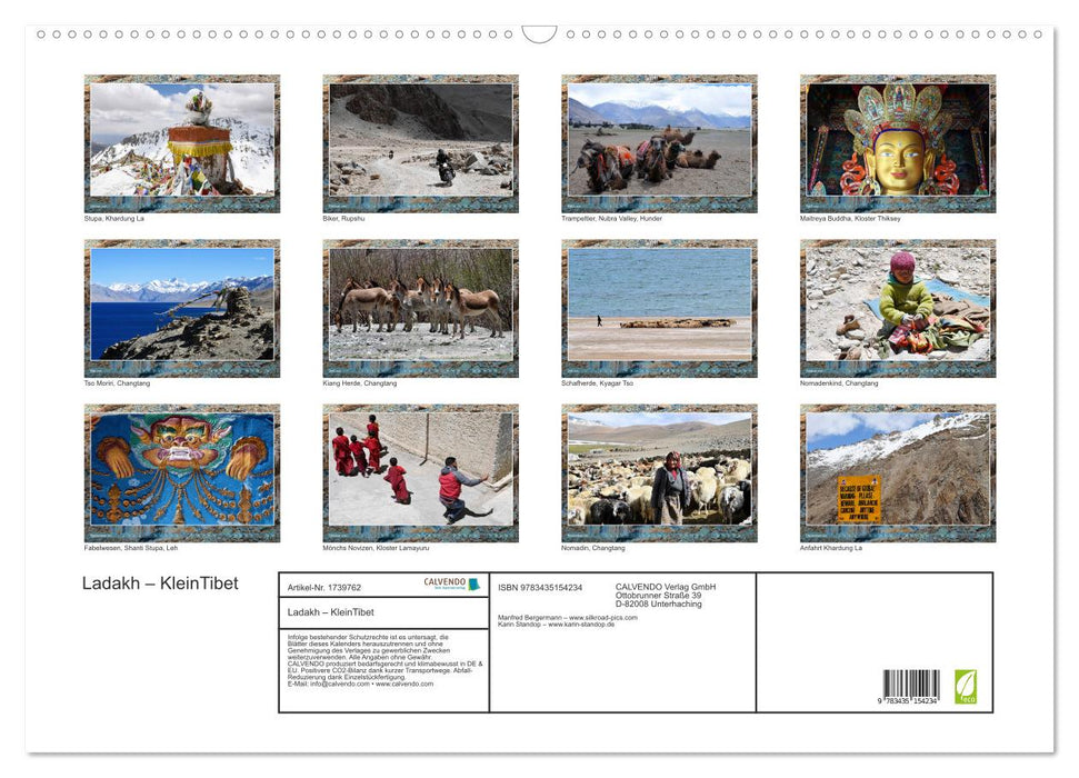 Ladakh – KleinTibet (CALVENDO Wandkalender 2025)