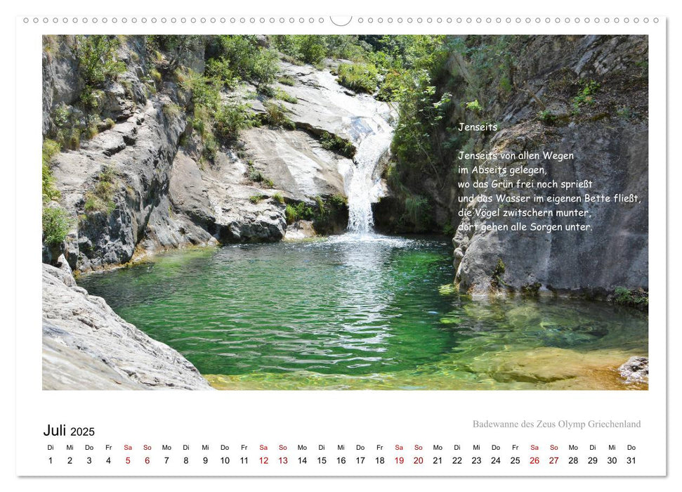 Natur Ein Hauch von Poesie (CALVENDO Premium Wandkalender 2025)