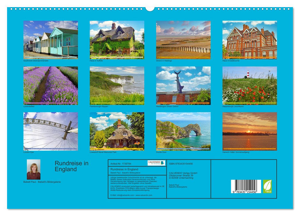 Rundreise in England (CALVENDO Premium Wandkalender 2025)