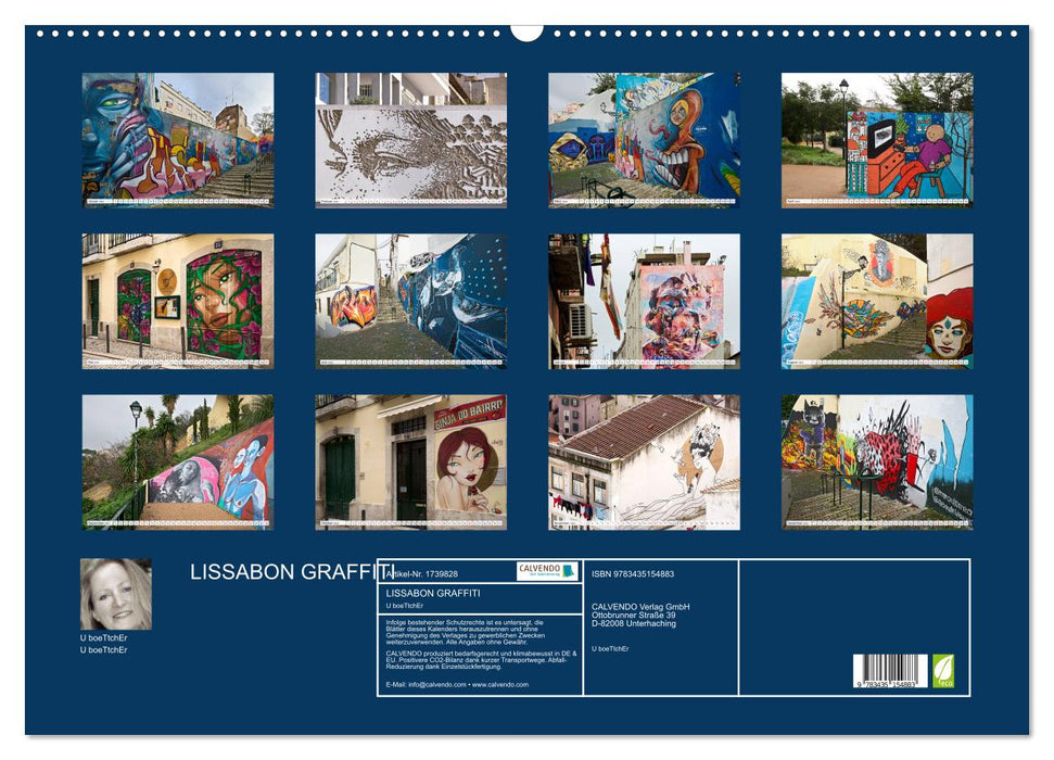 LISSABON GRAFFITI (CALVENDO Wandkalender 2025)