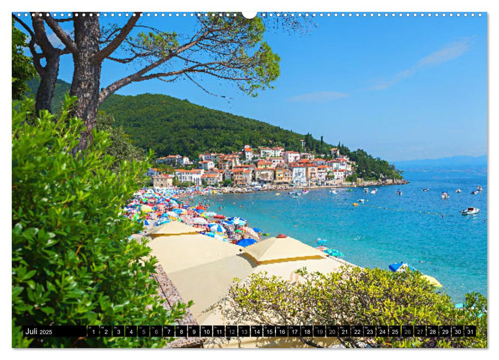 Moscenicka Draga 2025 - Urlaubsparadies an der Kvarner Bucht (CALVENDO Premium Wandkalender 2025)