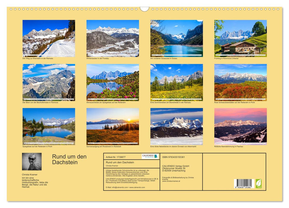 Rund um den Dachstein (CALVENDO Wandkalender 2025)