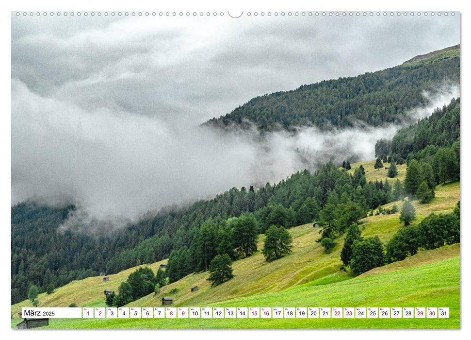 Tiroler Alpenglühen (CALVENDO Premium Wandkalender 2025)