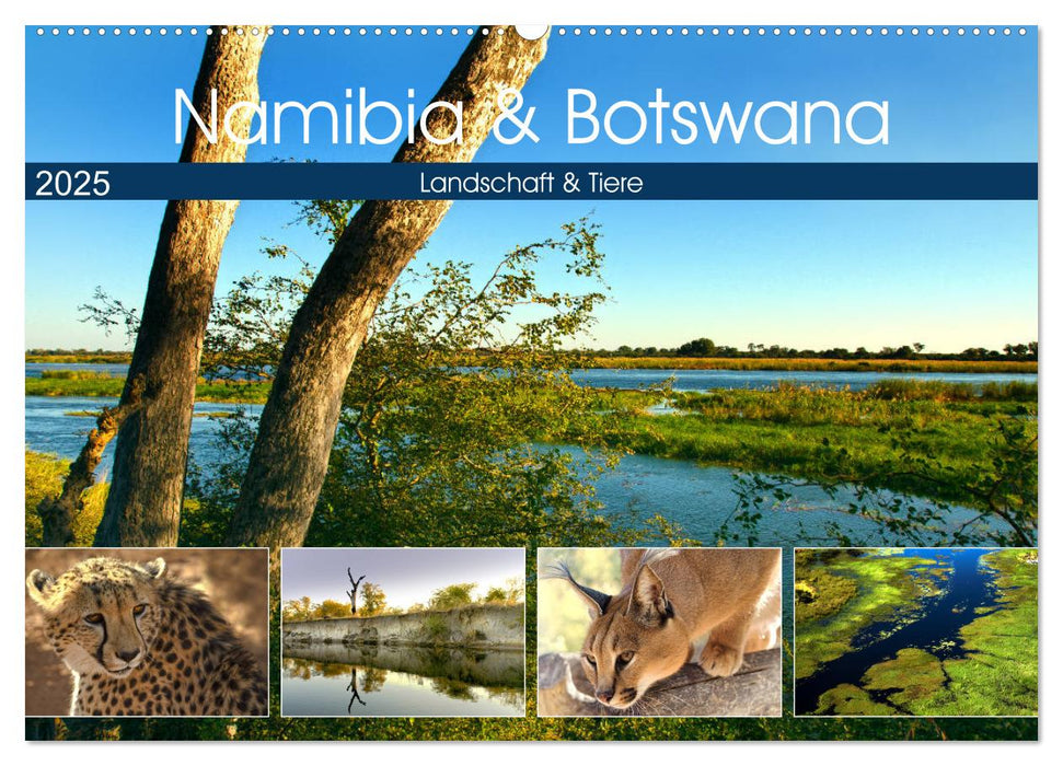 Namibia & Botswana (CALVENDO Wandkalender 2025)