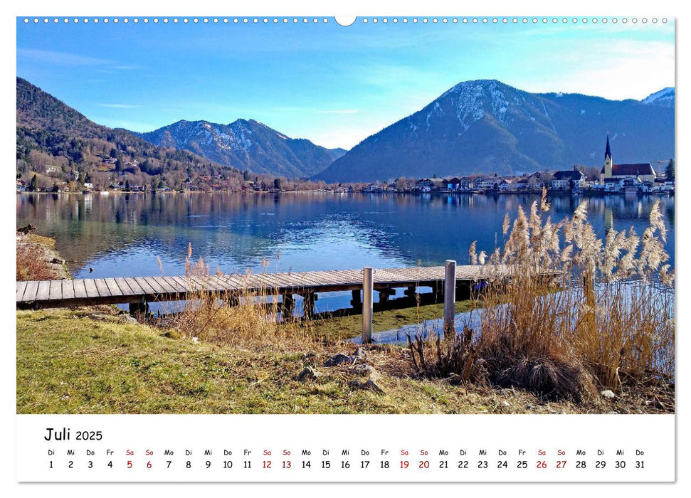 Winterstimmung am Tegernsee (CALVENDO Premium Wandkalender 2025)