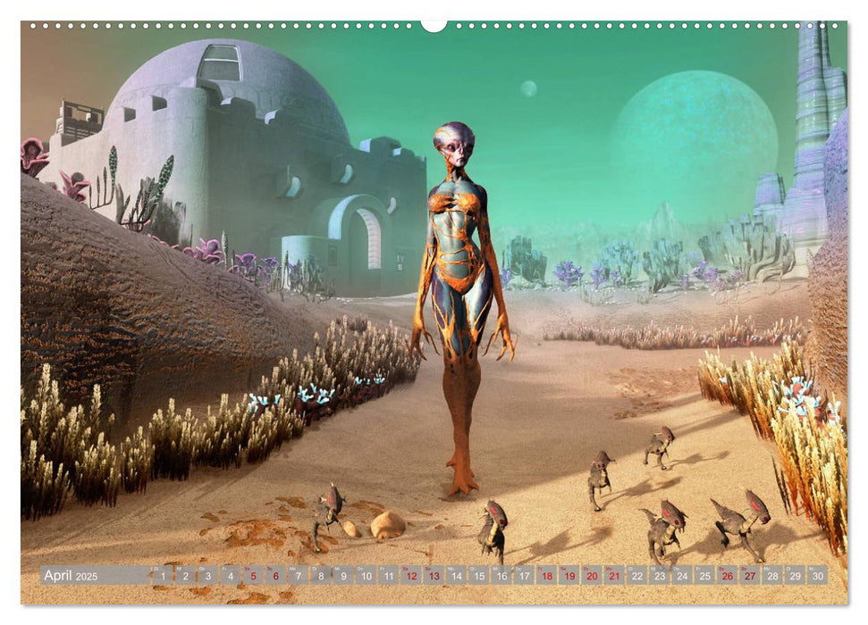 Science Fiction Visionen (CALVENDO Premium Wandkalender 2025)