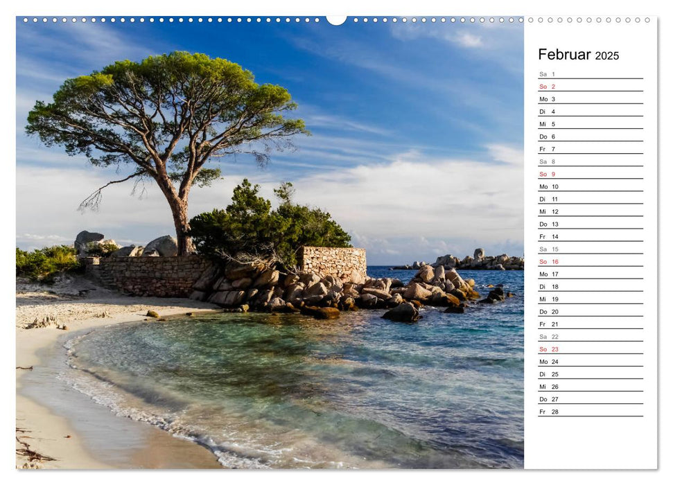 Wildromatisches Korsika (CALVENDO Premium Wandkalender 2025)