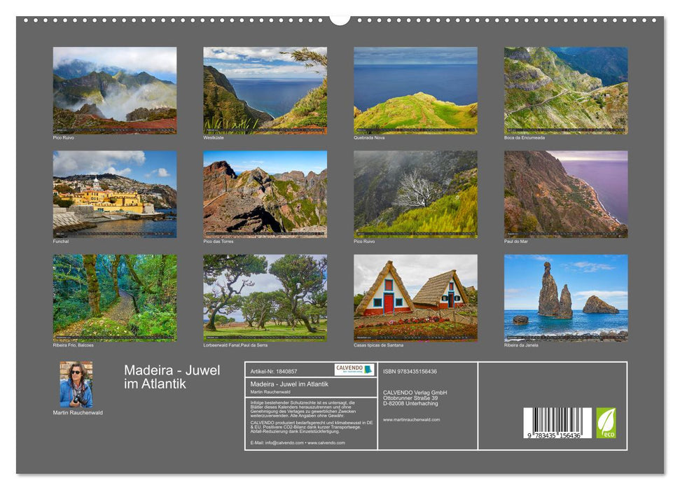 Madeira - Juwel im Atlantik (CALVENDO Premium Wandkalender 2025)