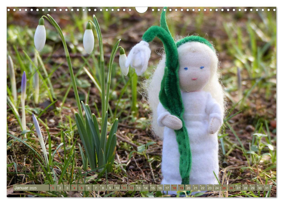 Zu Besuch bei den Wurzelkindern und anderen kleinen Leuten (CALVENDO Wandkalender 2025)