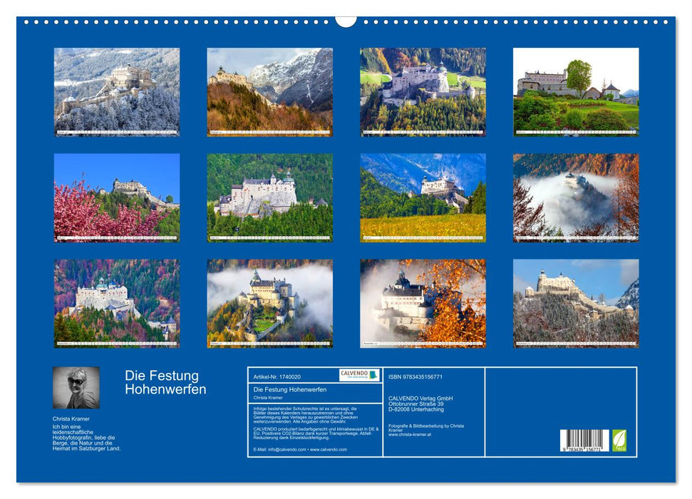 Die Festung Hohenwerfen (CALVENDO Wandkalender 2025)