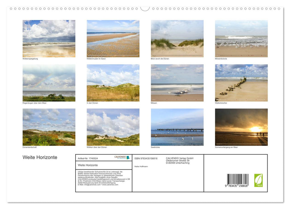 Weite Horizonte (CALVENDO Premium Wandkalender 2025)