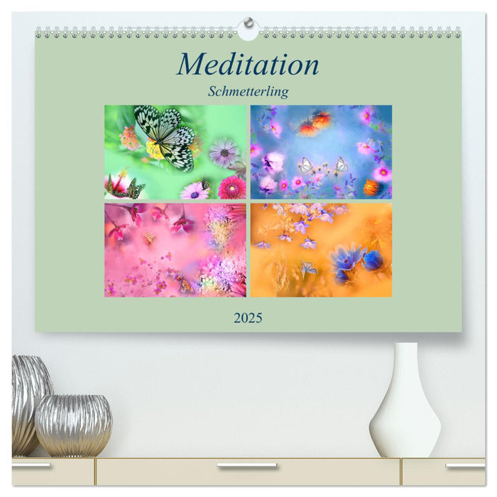 Meditation-Schmetterling (CALVENDO Premium Wandkalender 2025)