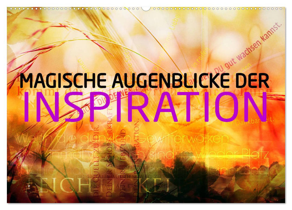 Magische Augenblicke der Inspiration (CALVENDO Wandkalender 2025)