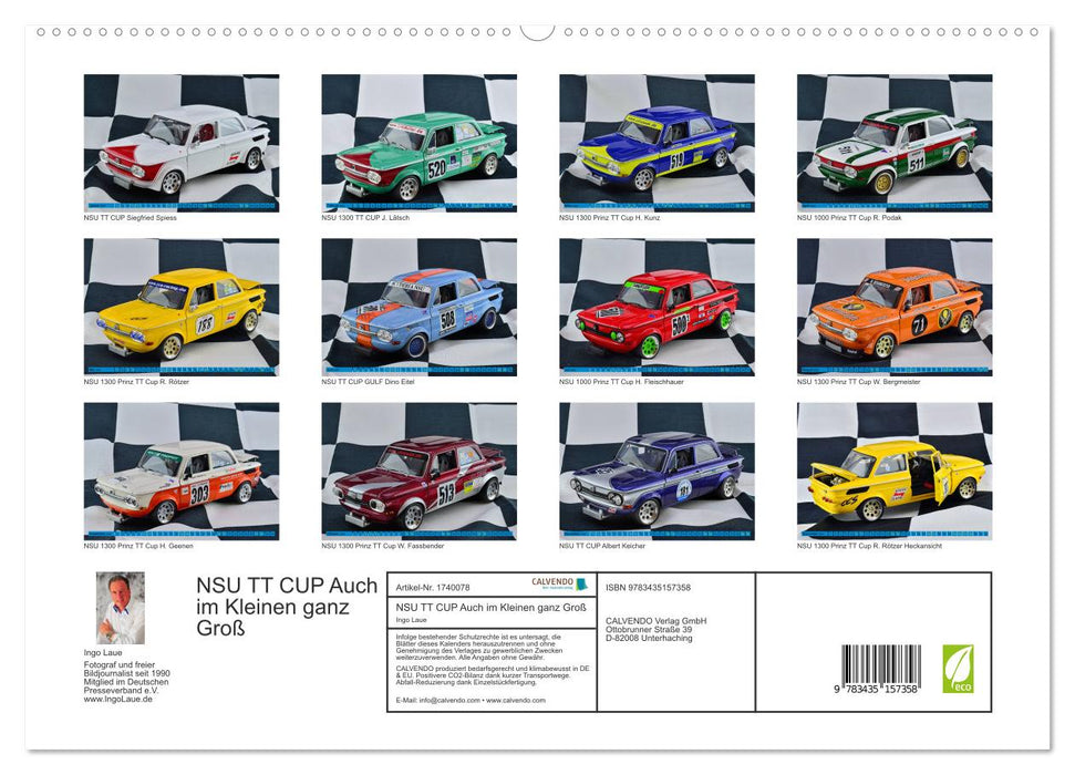 NSU TT CUP Auch im Kleinen ganz Groß (CALVENDO Premium Wandkalender 2025)