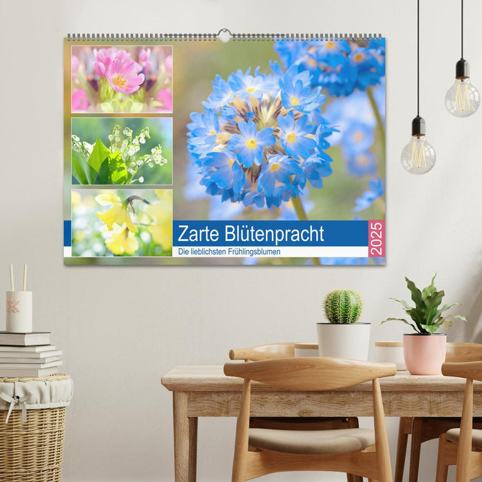 Zarte Blütenpracht. Die lieblichsten Frühlingsblumen (CALVENDO Wandkalender 2025)