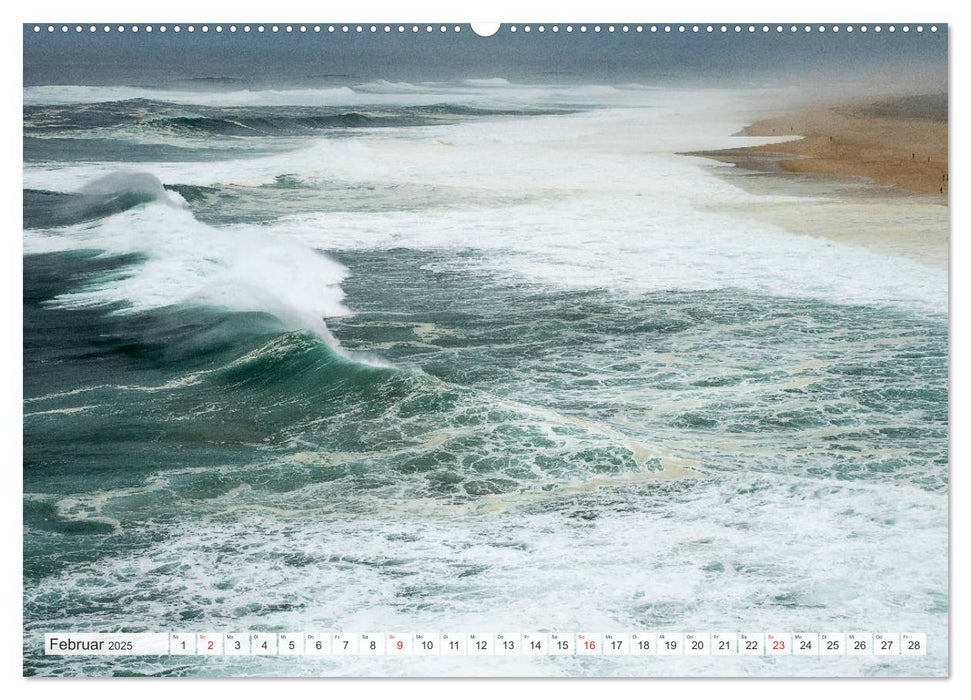 WASSERBERGE - Die Riesenwellen von Nazaré (CALVENDO Wandkalender 2025)