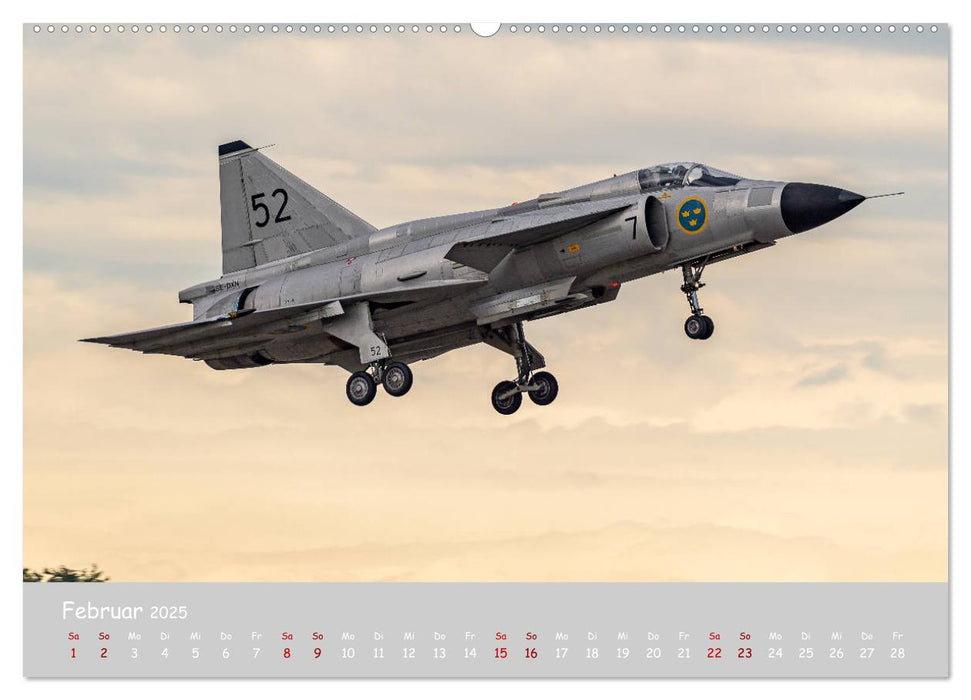 Saab Airpower (CALVENDO Premium Wandkalender 2025)