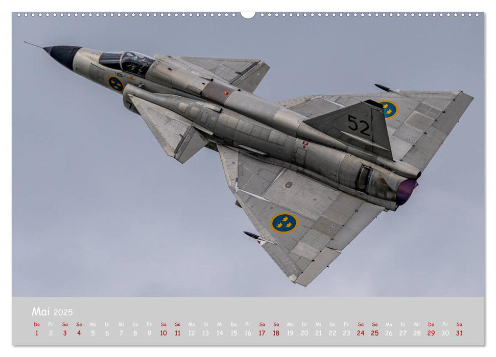 Saab Airpower (CALVENDO Premium Wandkalender 2025)