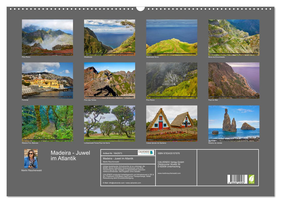 Madeira - Juwel im Atlantik (CALVENDO Wandkalender 2025)