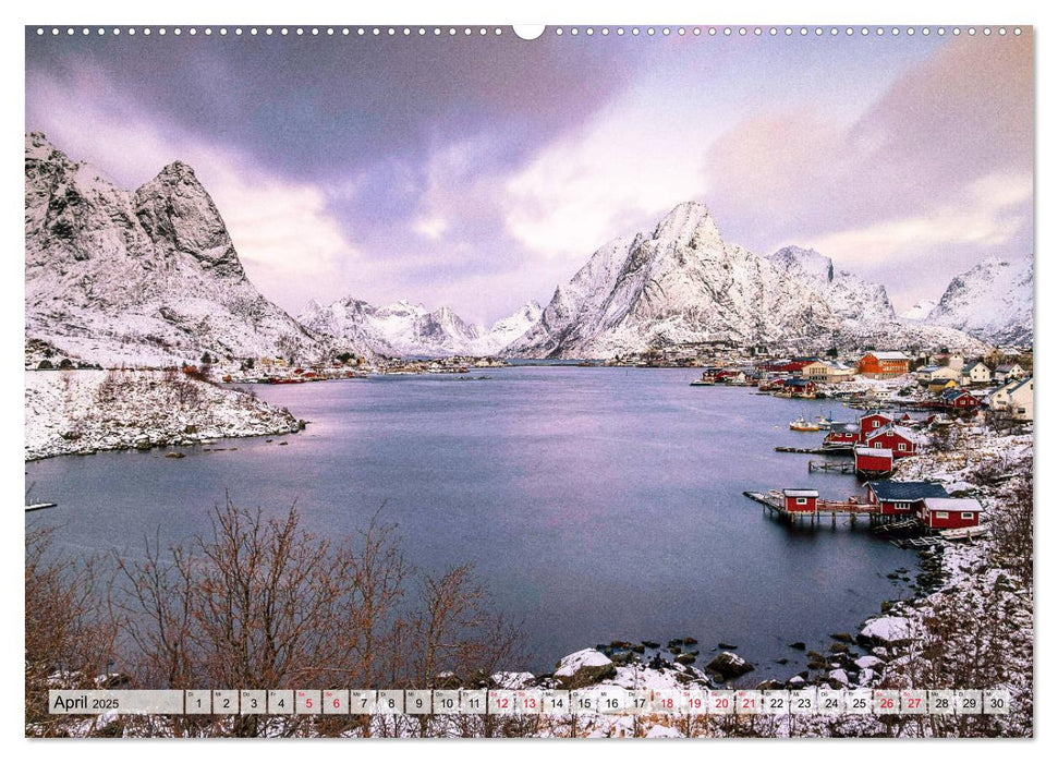 Im Januar auf den Lofoten (CALVENDO Premium Wandkalender 2025)