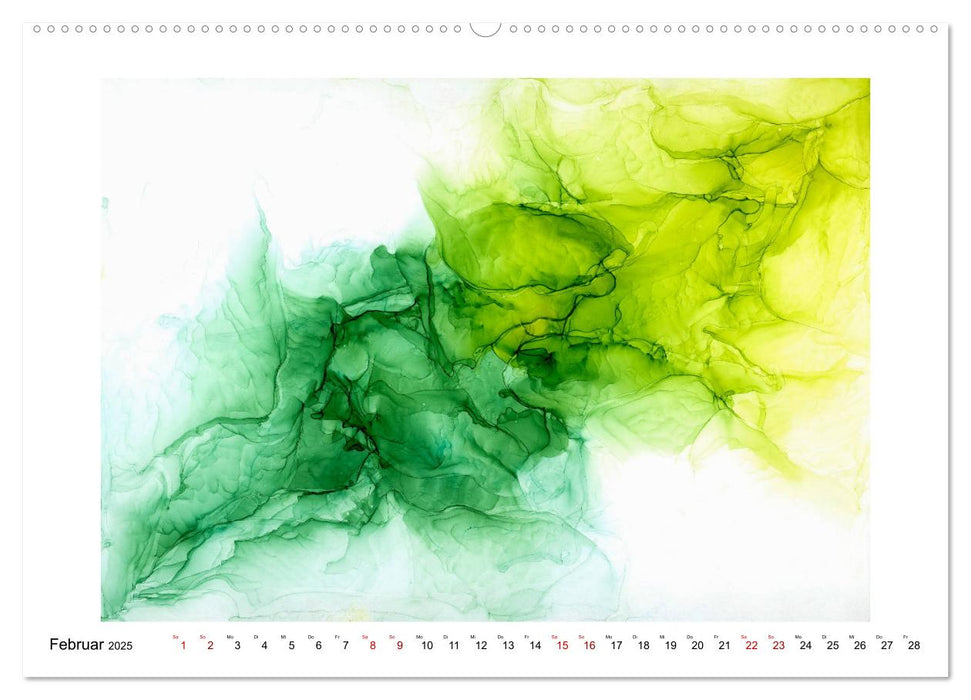 Abstrakte Farbharmonien (CALVENDO Premium Wandkalender 2025)