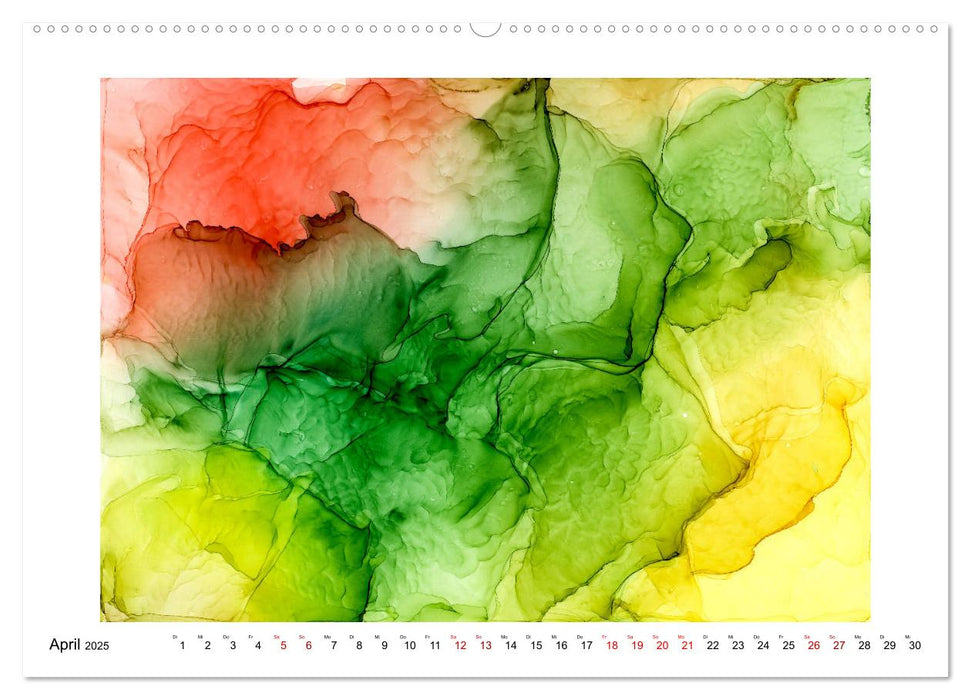 Abstrakte Farbharmonien (CALVENDO Premium Wandkalender 2025)