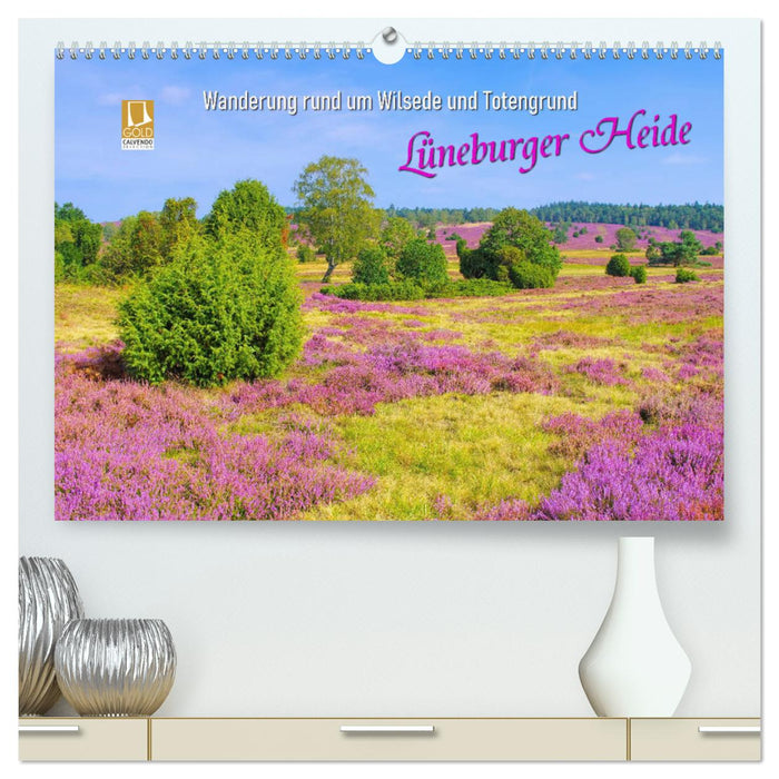 Lüneburger Heide - Wanderung rund um Wilsede und Totengrund (CALVENDO Premium Wandkalender 2025)